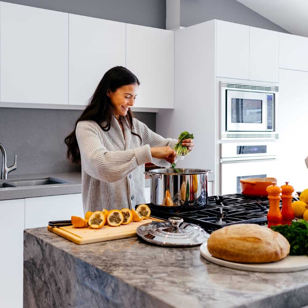 woman cooking